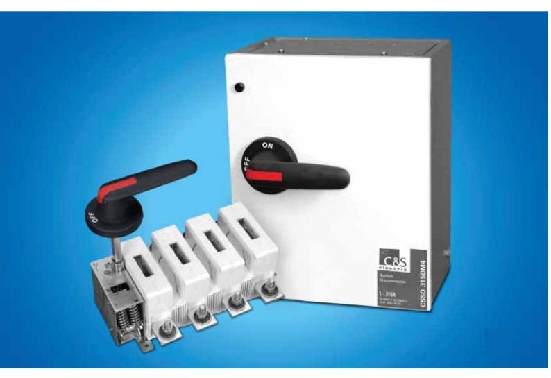 Switch Disconnector 25A-3150A: 1000V
